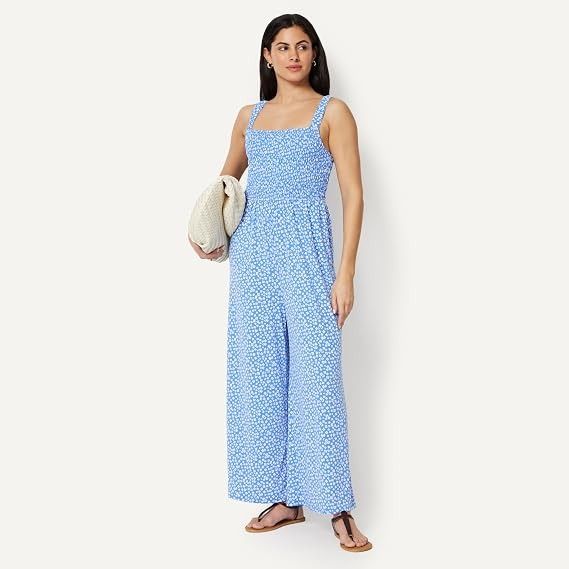 Blue Floral Jumpsuit image 1